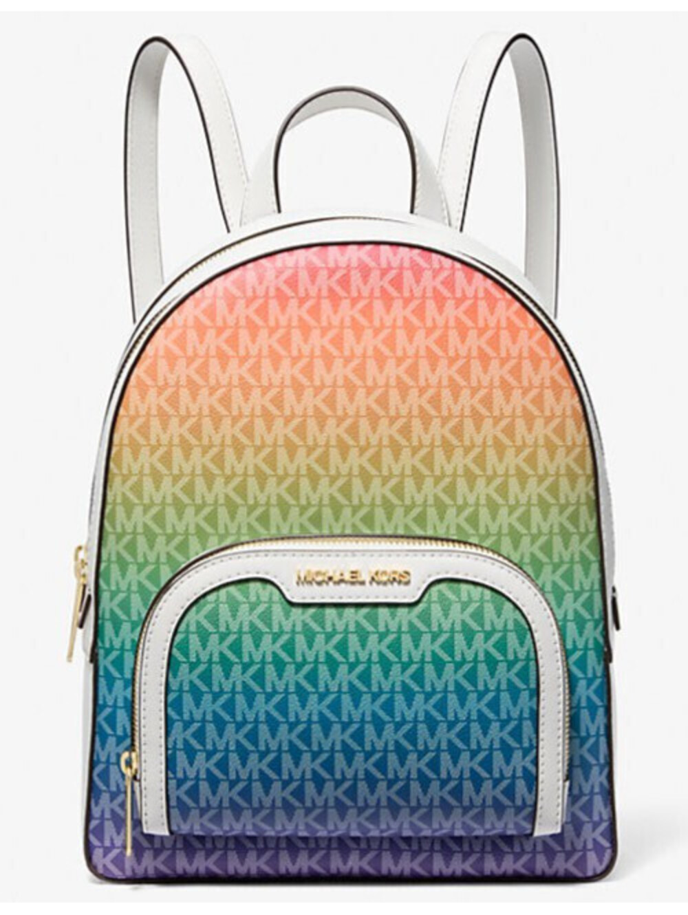 Michael Kors Jaycee Medium Rainbow Signature Logo Backpack Pride NWT MSRP: $498